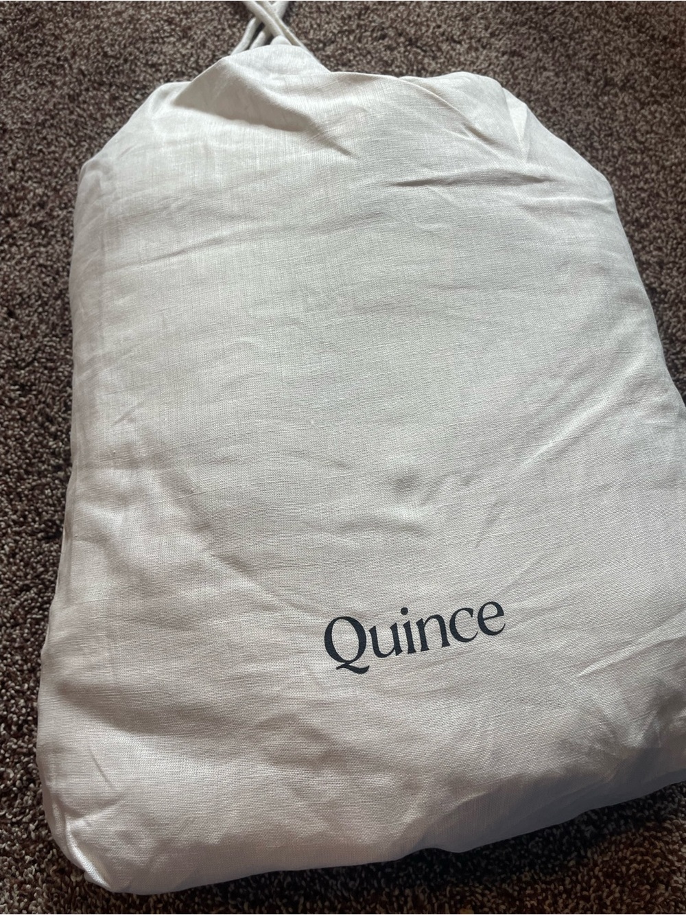 Quince twin linen sand Duvet Cover set- Bedding